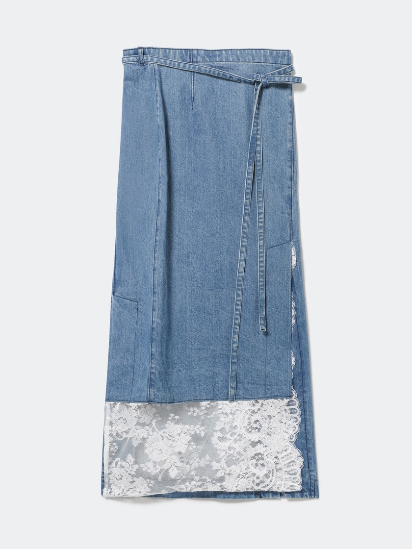 Denim KIMONO Skirt
