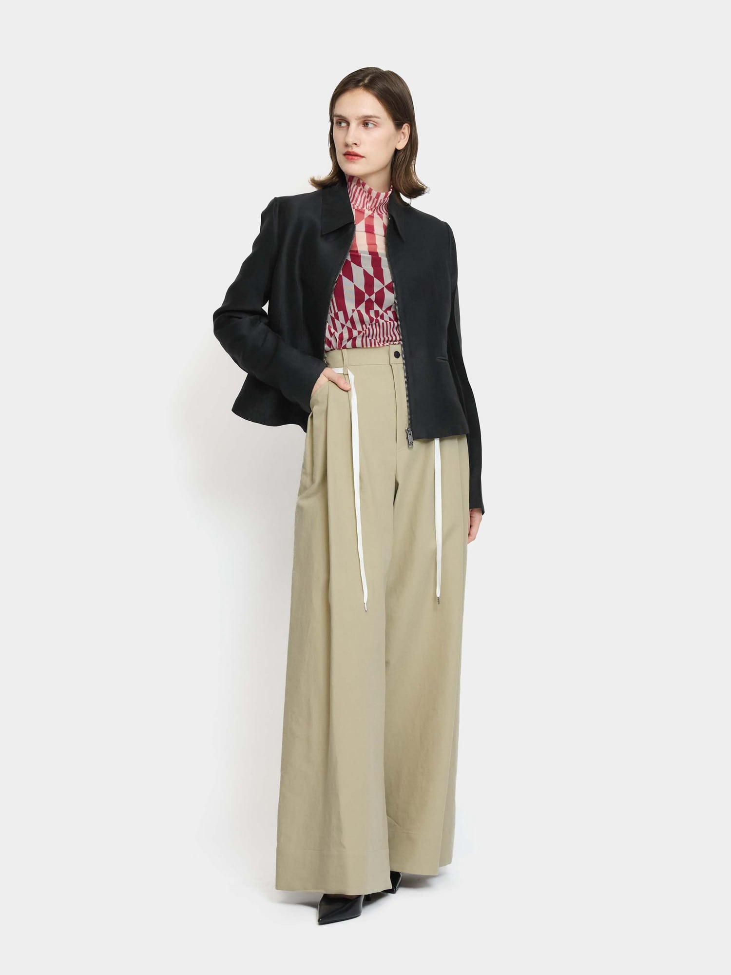 Chino Wide Pants BEIGE